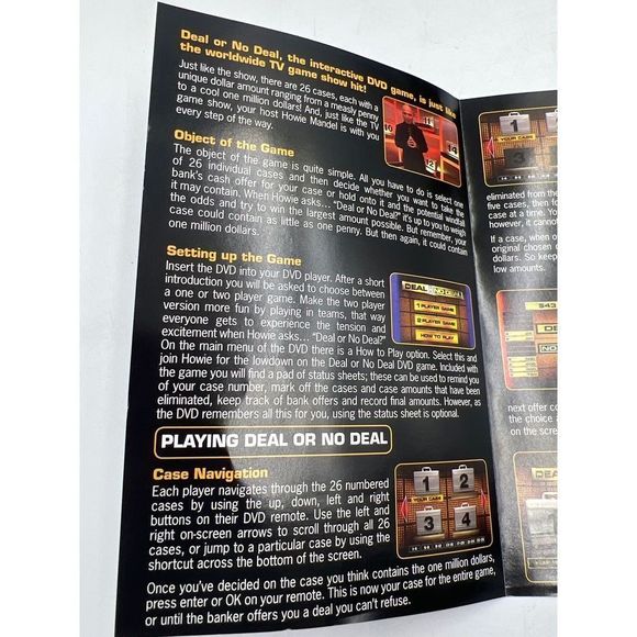 Deal or No Deal DVD TV Game Show As Seen On NBC Howie Mandel Interactive - Picture 6 of 8